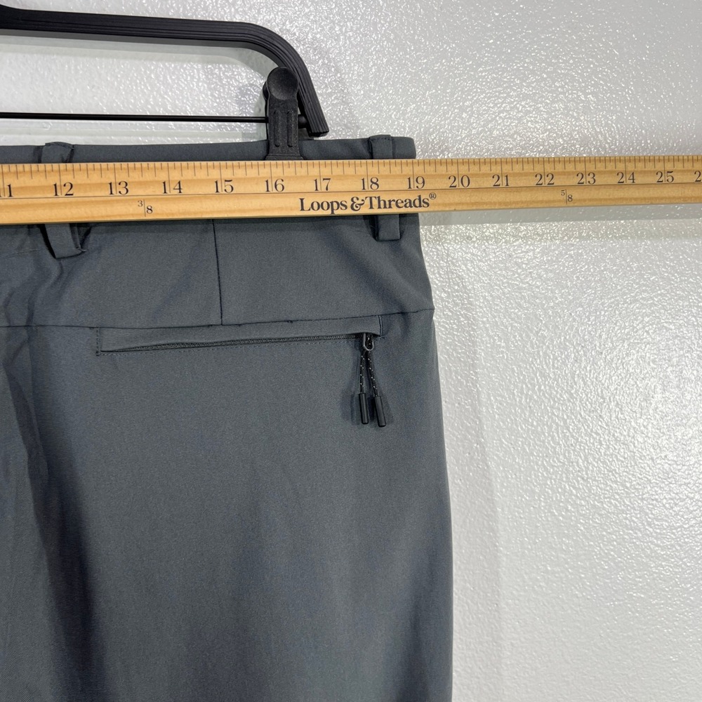 Chaps Golf Pants Men's 34x32 Gray Tech Performance Lightweight Stretch Trousers - Picture 6 of 9